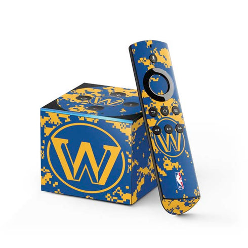 NBA Golden State Warriors Digi Camo Fire TV Cube Skin
