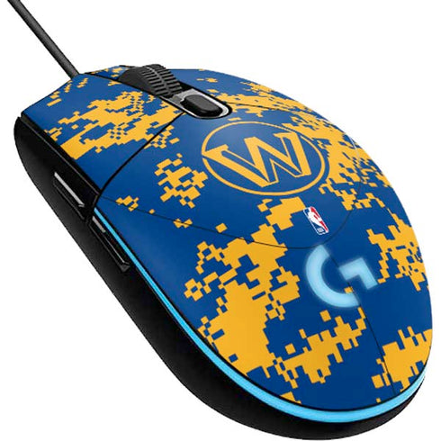 NBA Golden State Warriors Digi Camo G203 Prodigy RGB Wired Gaming Mouse Skin