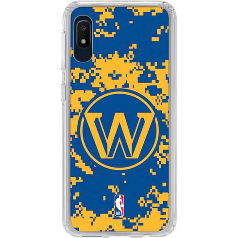 NBA Golden State Warriors Digi Camo Galaxy A10e Clear Case