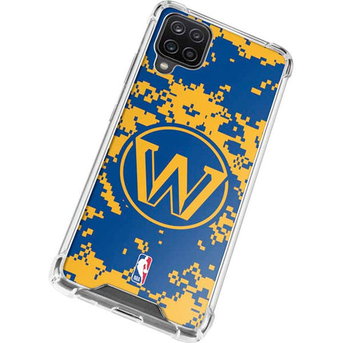 NBA Golden State Warriors Digi Camo Galaxy A12 Clear Case