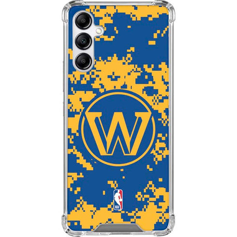 NBA Golden State Warriors Digi Camo Galaxy A15 5G Clear Case