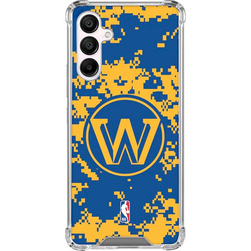 NBA Golden State Warriors Digi Camo Galaxy A16 5G Clear Case