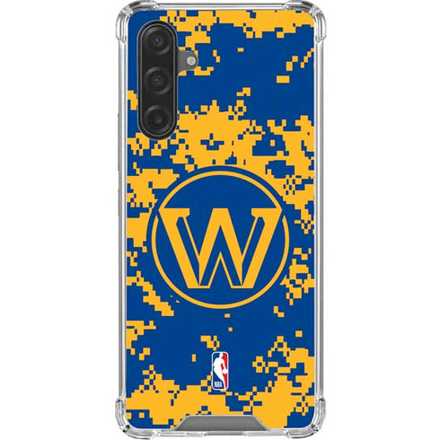 NBA Golden State Warriors Digi Camo Galaxy A17 Clear Case