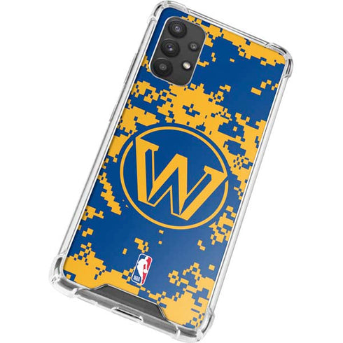 NBA Golden State Warriors Digi Camo Galaxy A32 5G Clear Case
