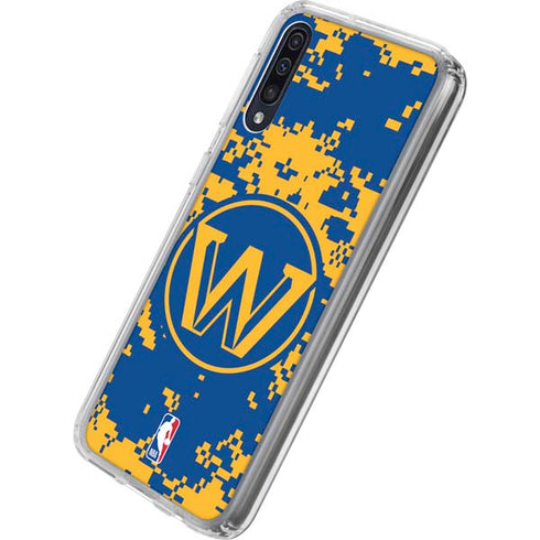 NBA Golden State Warriors Digi Camo Galaxy A50 Clear Case