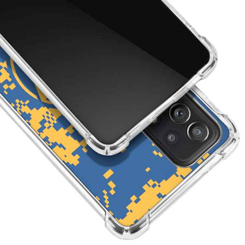 NBA Golden State Warriors Digi Camo Galaxy A52 5G Clear Case