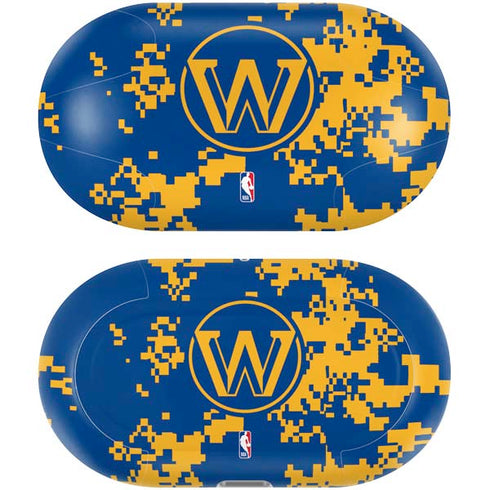 NBA Golden State Warriors Digi Camo Galaxy Buds Plus Skin