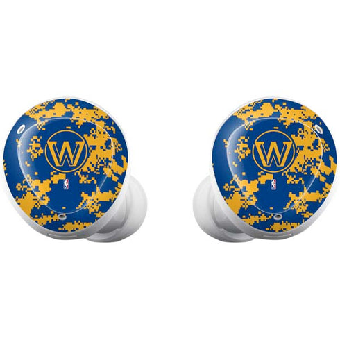 NBA Golden State Warriors Digi Camo Galaxy Buds Plus Skin