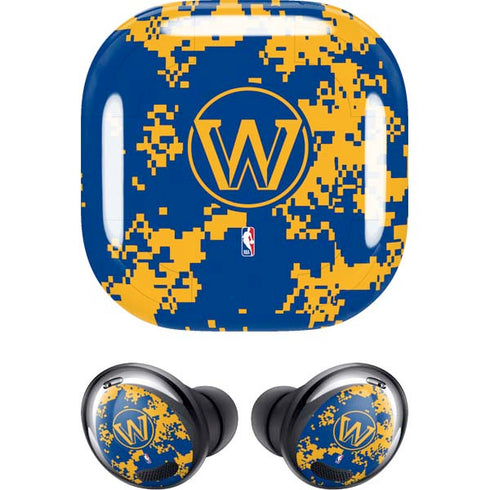 NBA Golden State Warriors Digi Camo Galaxy Buds Pro Skin