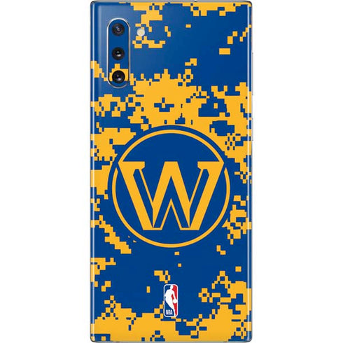 NBA Golden State Warriors Digi Camo Galaxy Note 10 Skin