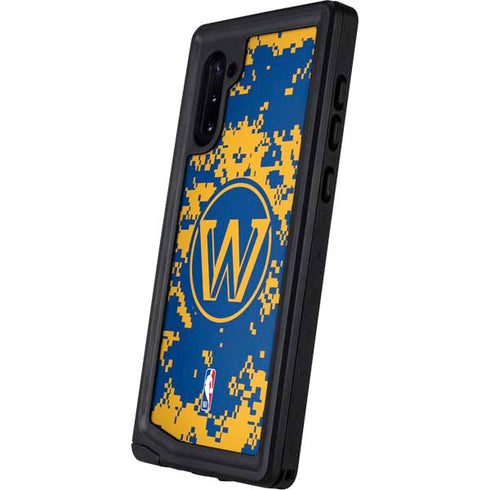 NBA Golden State Warriors Digi Camo Galaxy Note 10 Waterproof Case