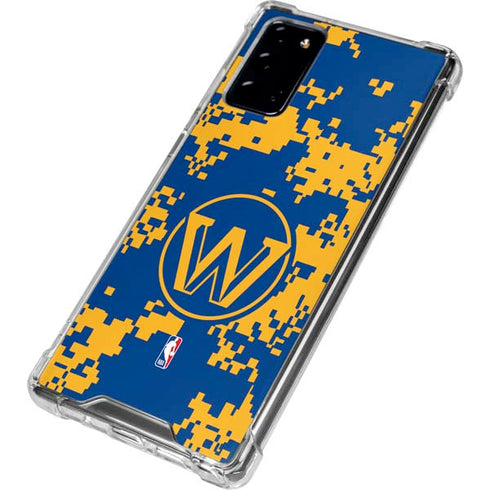 NBA Golden State Warriors Digi Camo Galaxy Note20 5G Clear Case