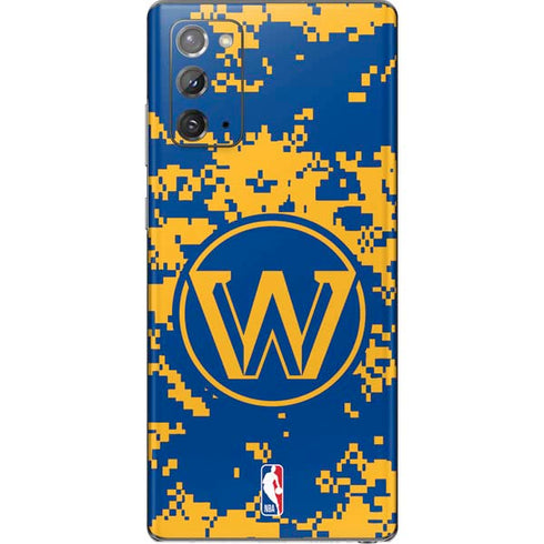 NBA Golden State Warriors Digi Camo Galaxy Note20 5G Skin