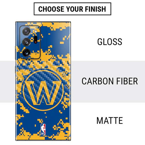 NBA Golden State Warriors Digi Camo Galaxy Note20 Ultra 5G Skin