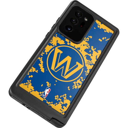 NBA Golden State Warriors Digi Camo Galaxy Note20 Ultra 5G Waterproof Case