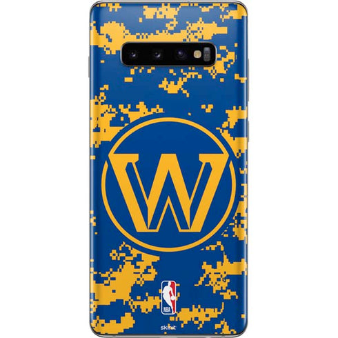 NBA Golden State Warriors Digi Camo Galaxy S10 Plus Skin