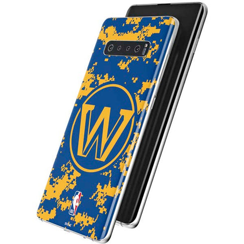 NBA Golden State Warriors Digi Camo Galaxy S10 Plus Skin