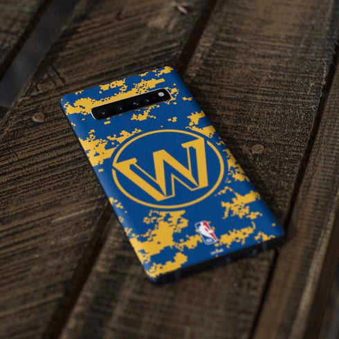 NBA Golden State Warriors Digi Camo Galaxy S10 Skin
