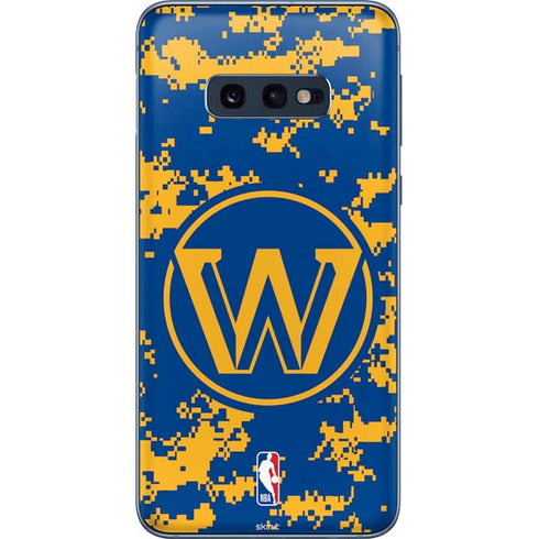 NBA Golden State Warriors Digi Camo Galaxy S10e Skin