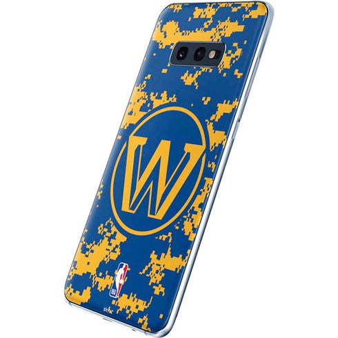 NBA Golden State Warriors Digi Camo Galaxy S10e Skin