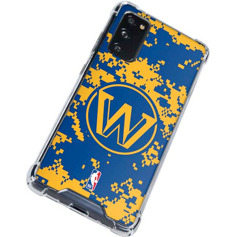 NBA Golden State Warriors Digi Camo Galaxy S20 FE Clear Case