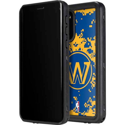 NBA Golden State Warriors Digi Camo Galaxy S20 Plus Waterproof Case