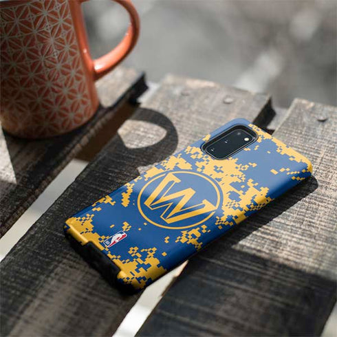 NBA Golden State Warriors Digi Camo Galaxy S20 Pro Case