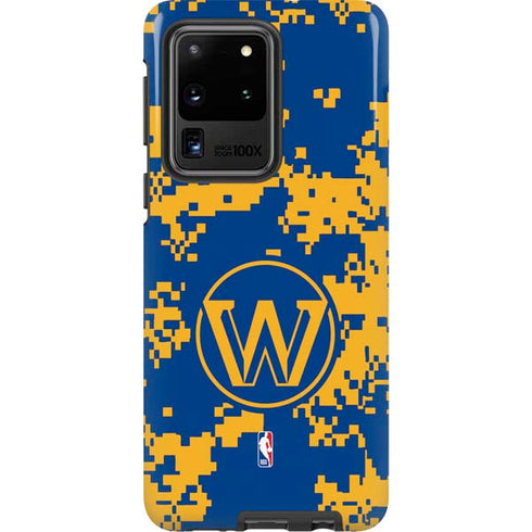 NBA Golden State Warriors Digi Camo Galaxy S20 Ultra 5G Pro Case