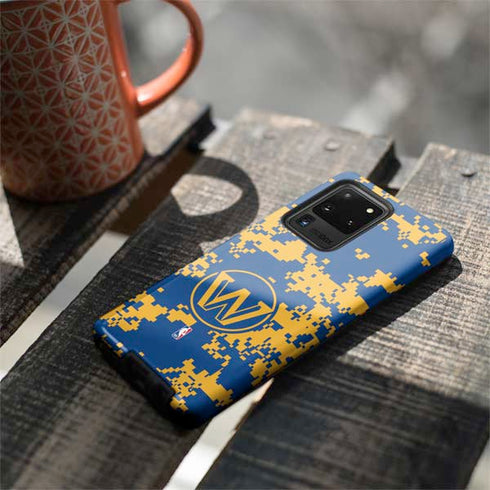 NBA Golden State Warriors Digi Camo Galaxy S20 Ultra 5G Pro Case