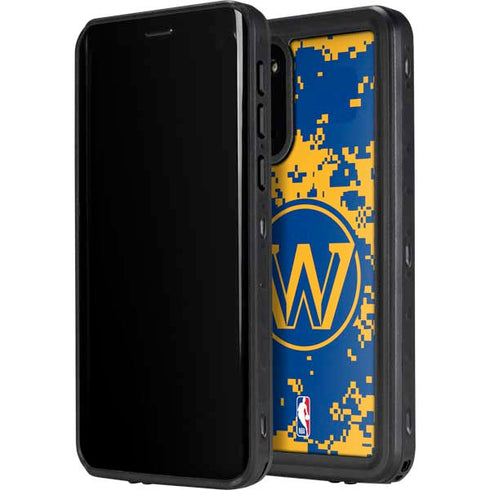 NBA Golden State Warriors Digi Camo Galaxy S20 Waterproof Case