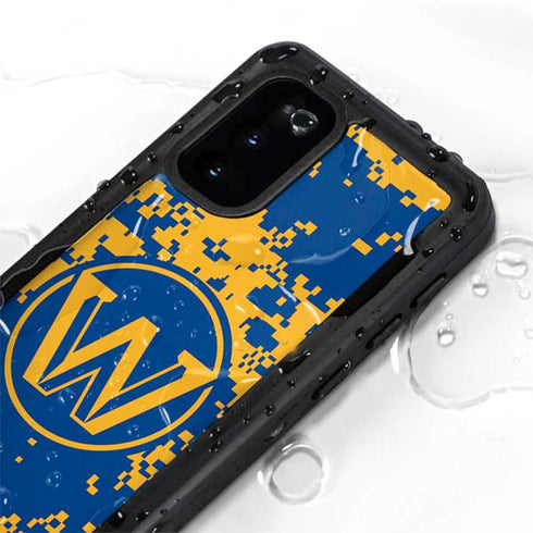 NBA Golden State Warriors Digi Camo Galaxy S20 Waterproof Case