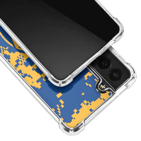NBA Golden State Warriors Digi Camo Galaxy S21 FE Clear Case