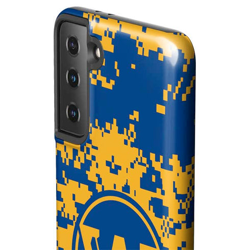 NBA Golden State Warriors Digi Camo Galaxy S21 Plus 5G Pro Case