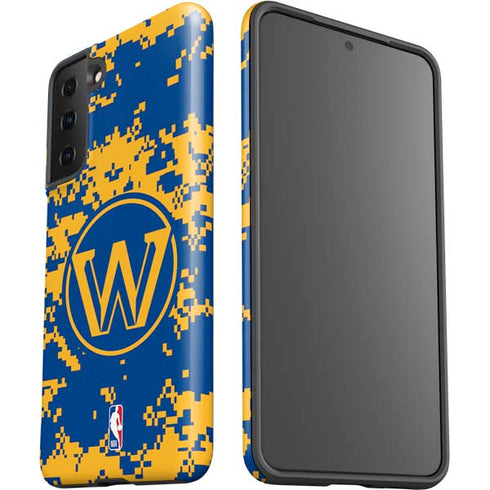 NBA Golden State Warriors Digi Camo Galaxy S21 Plus 5G Pro Case