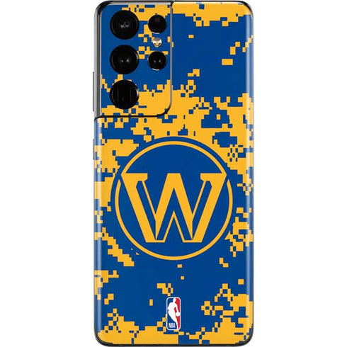 NBA Golden State Warriors Digi Camo Galaxy S21 Ultra 5G Skin