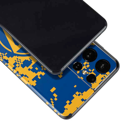 NBA Golden State Warriors Digi Camo Galaxy S21 Ultra 5G Skin