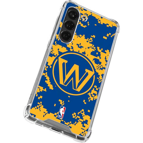 NBA Golden State Warriors Digi Camo Galaxy S23 Clear Case