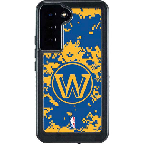 NBA Golden State Warriors Digi Camo Galaxy S23 Plus Waterproof Case