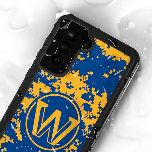 NBA Golden State Warriors Digi Camo Galaxy S23 Plus Waterproof Case
