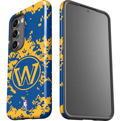 NBA Golden State Warriors Digi Camo Galaxy S23 Pro Case