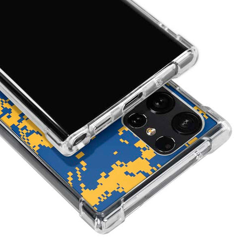 NBA Golden State Warriors Digi Camo Galaxy S23 Ultra Clear Case