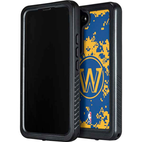 NBA Golden State Warriors Digi Camo Galaxy S23 Waterproof Case