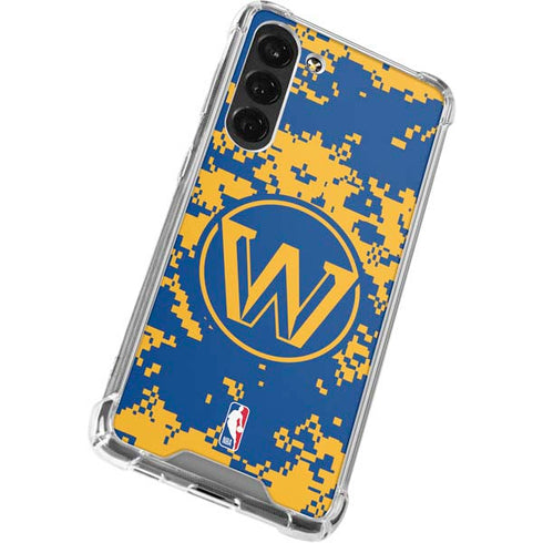 NBA Golden State Warriors Digi Camo Galaxy S24 FE Clear Case