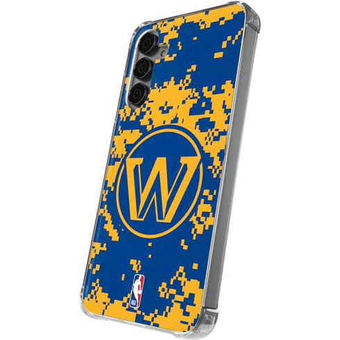 NBA Golden State Warriors Digi Camo Galaxy S24 Plus Clear Case
