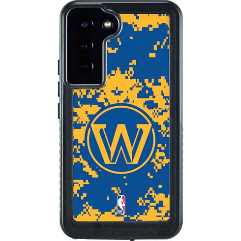 NBA Golden State Warriors Digi Camo Galaxy S24 Plus Waterproof Case