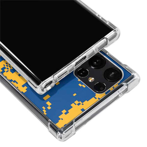 NBA Golden State Warriors Digi Camo Galaxy S24 Ultra Clear Case