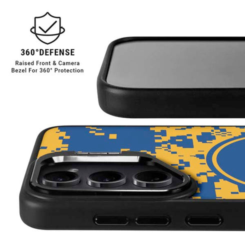 NBA Golden State Warriors Digi Camo Galaxy S24 Ultra Kickstand Case