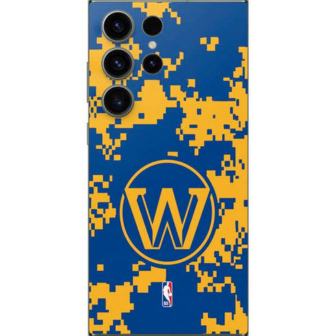 NBA Golden State Warriors Digi Camo Galaxy S25 Ultra Skin