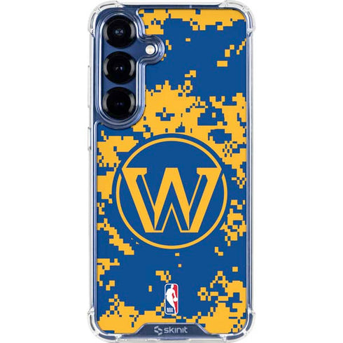 NBA Golden State Warriors Digi Camo Galaxy S25 Plus Clear Case