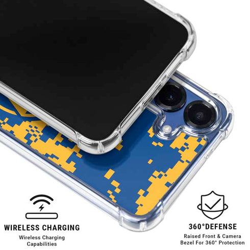 NBA Golden State Warriors Digi Camo Galaxy S25 Plus Clear Case
